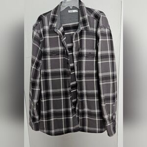 Mens Sonoma Plaid Long Sleeve Top Size Xxl 100% Cotton